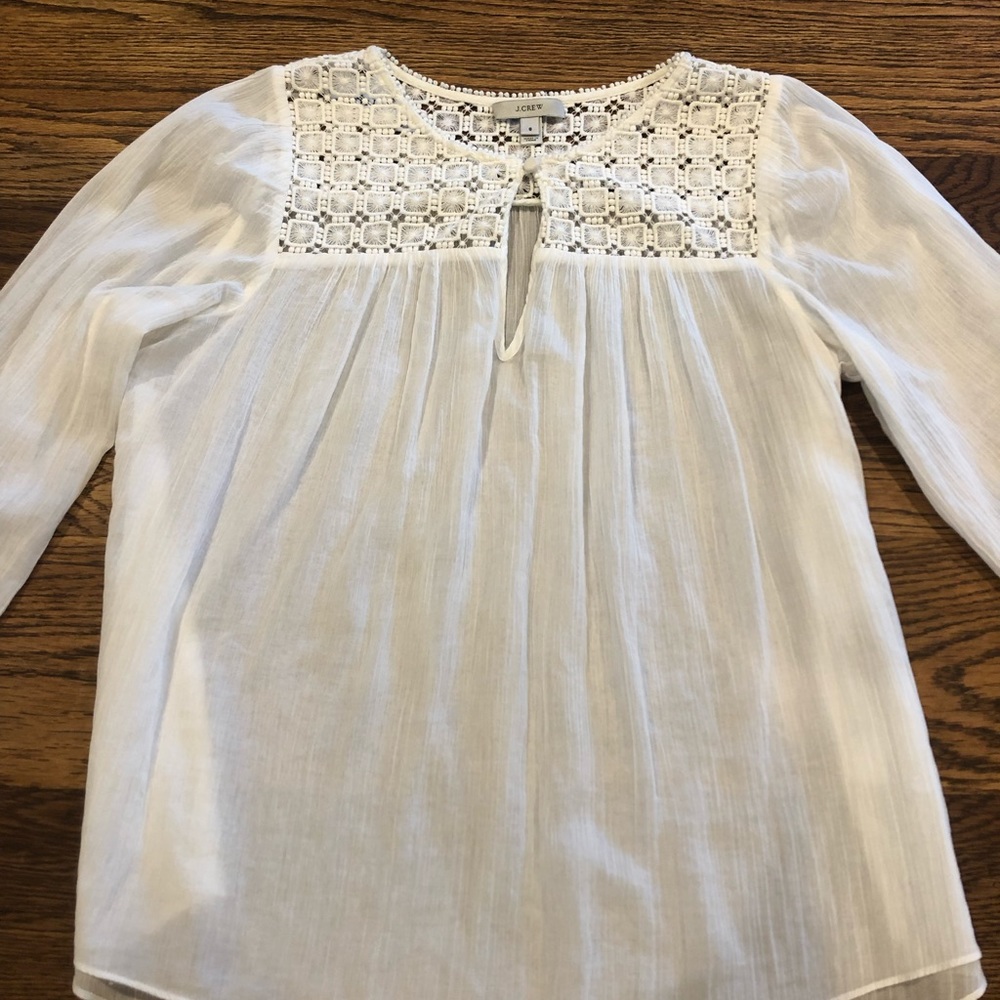 NWOT J.Crew bohemian style blouse